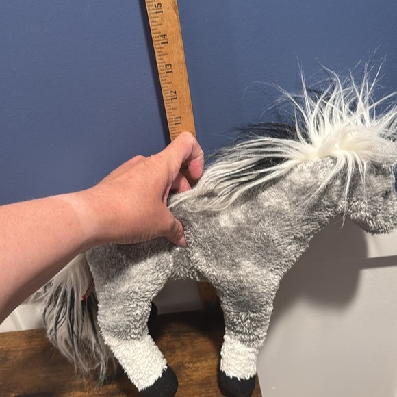 Douglas Cuddle Toy Storm Standing Gray Horse Stuffed Plush vintage - Picture 12 of 12